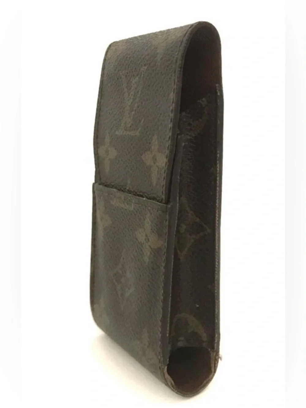 Louis Vuitton Brown Monogram Cigarette Tobacco Case Accessory Lip Stick Holder - Picture 4 of 16